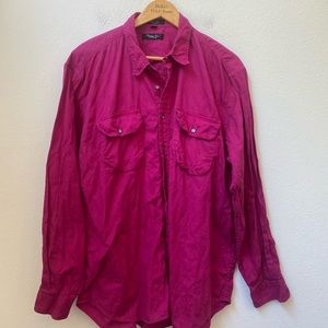 CHRISTIAN DIOR LONG SLEEVE BUTTON UP SHIRT SIZE XL